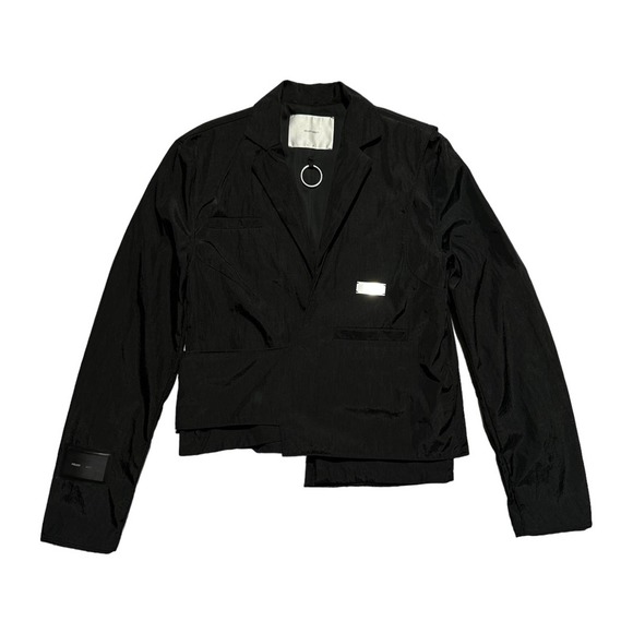 Nylon bondage strap blazer jacket - Picture 2 of 7